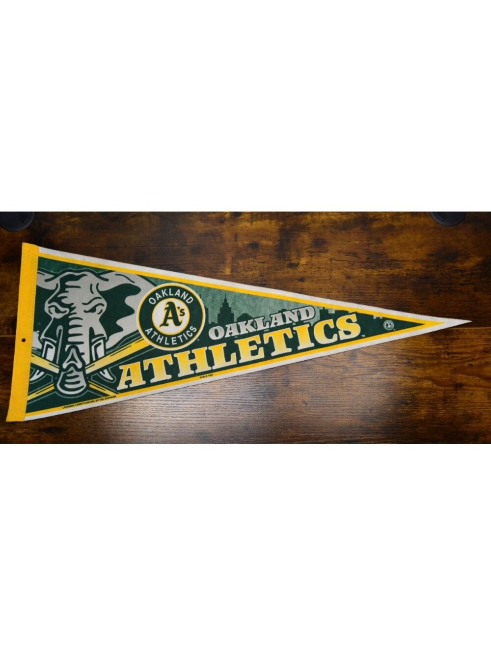 Vintage 1997 Oakland Athletics MLB Licensed Felt Pennant 29.5 inches